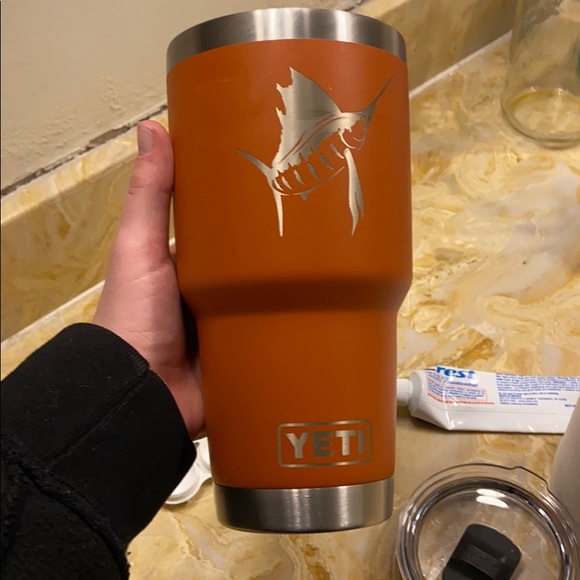 burnt orange yeti cup